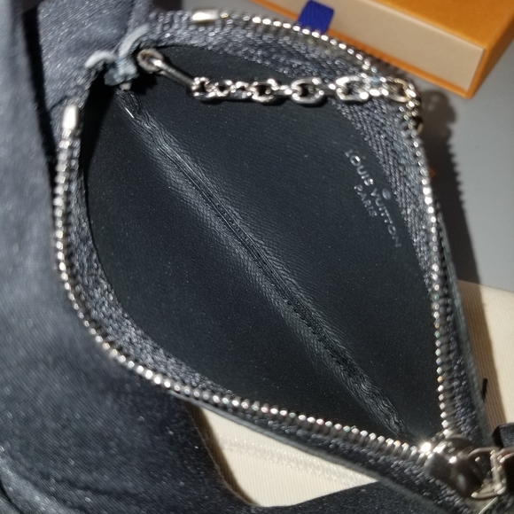 LOUIS VUITTON Key pouch cleft Graphite print/ BRAND NEW - Picture 7 of 16